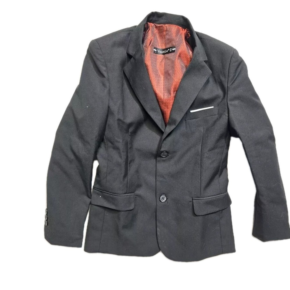 YuanLu Boys‎ Black Blazer Size 10 2 Button